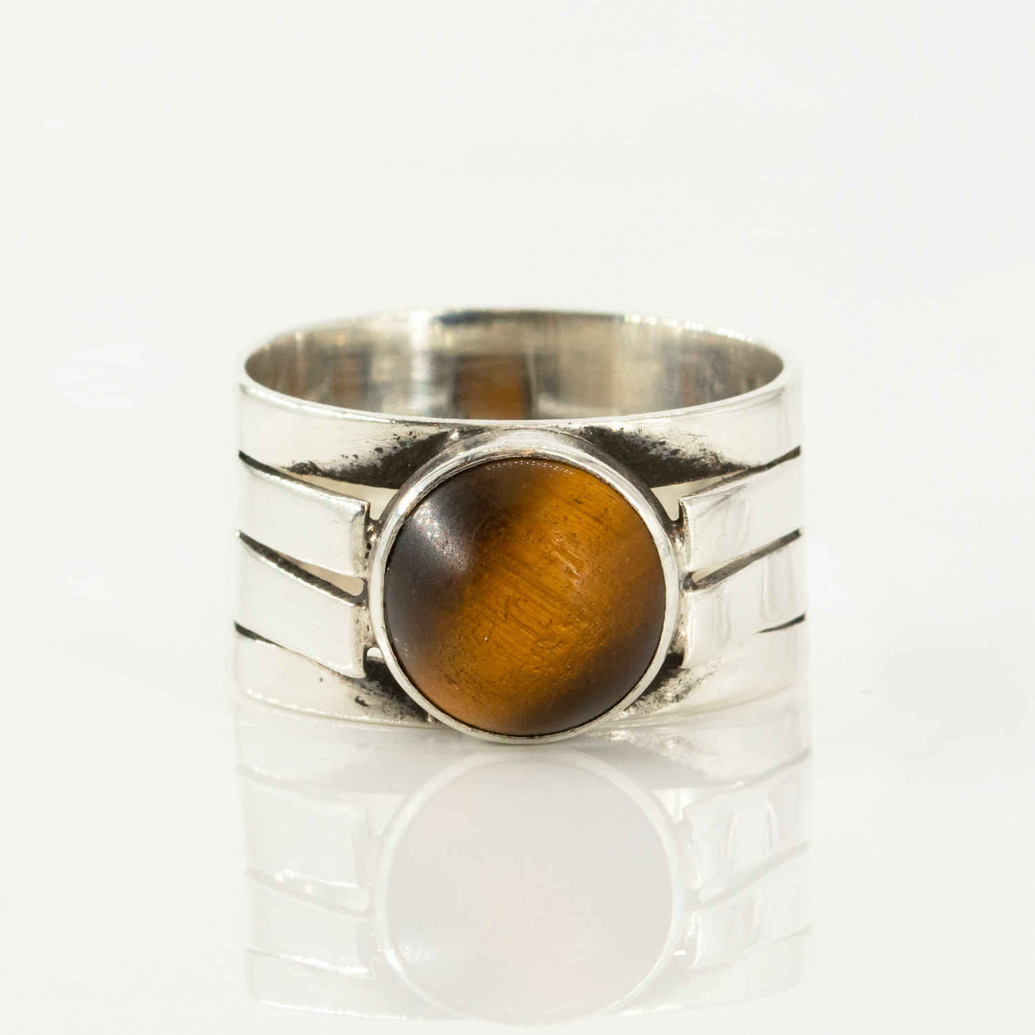 Tiger Eye Vintage Silver Ring