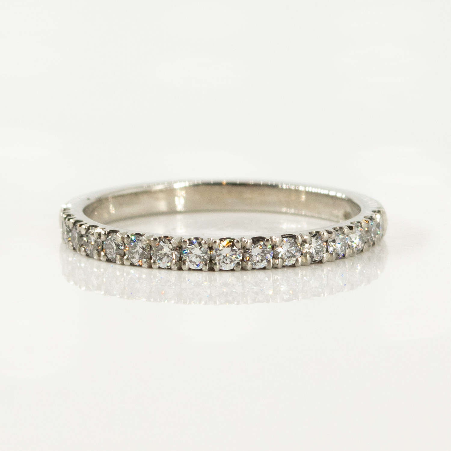 Platinum Half Eternity Band