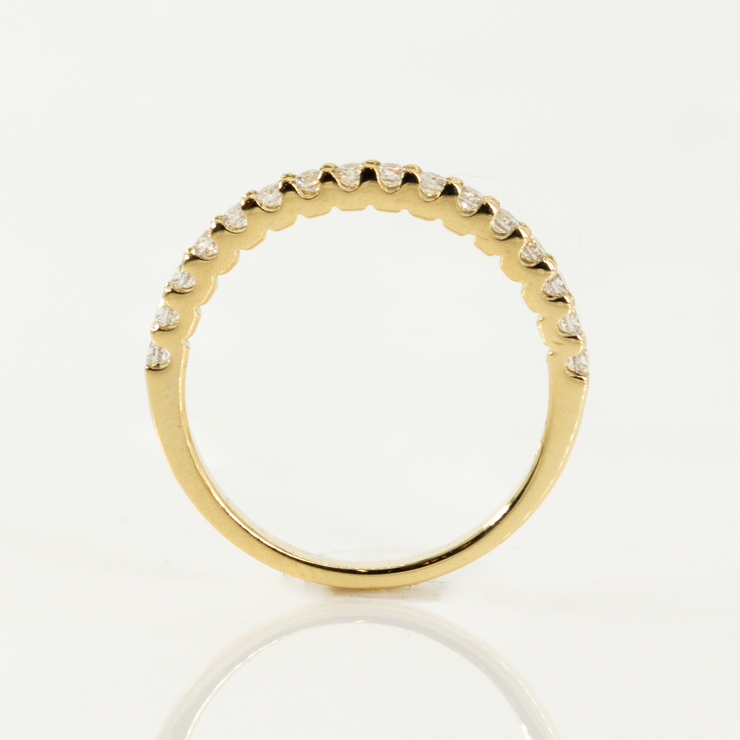 Yellow Gold Half Eternity Band